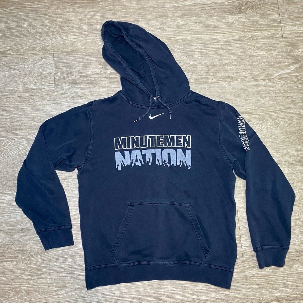 Authentic Nike UMass Minutemen‎ Hoodie Sweatshirt Men's Size SMALL